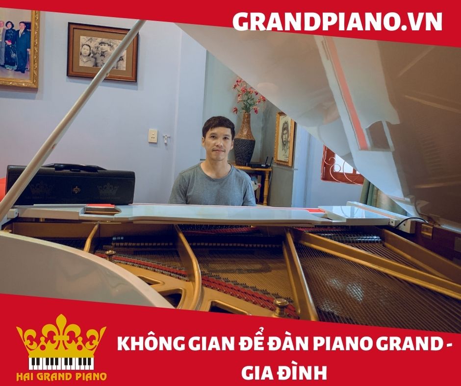 KHÔNG GIAN ĐỂ ĐÀN PIANO KAWAI WHITE | GIA ĐÌNH | QUẬN BÌNH TÂN 