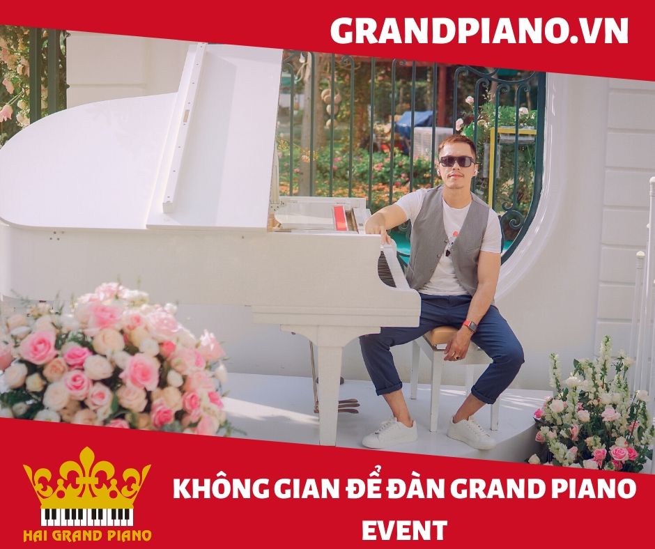 KHÔNG GIAN ĐỂ GRAND PIANO WHITE | WEDDING 
