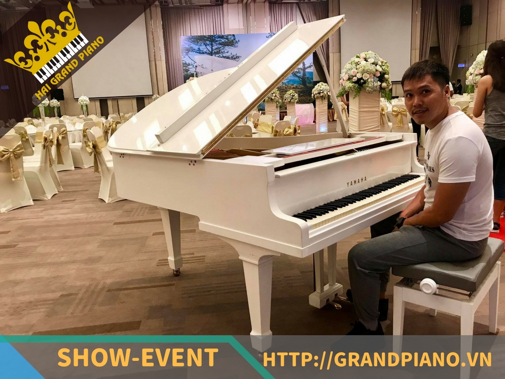 BẠCH KIM Center - Đàn Grand Piano Yamaha G2 White