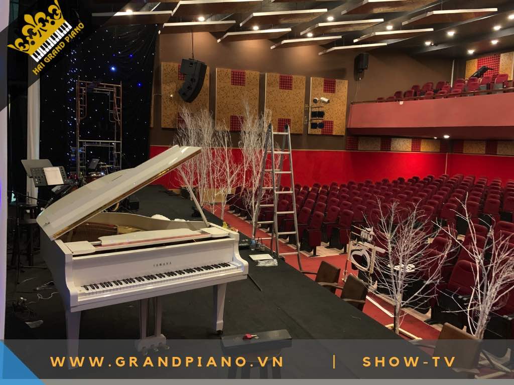 GRAND PIANO YAMAHA WHITE BIỂU DIỄN NHÀ HÁT VOH 