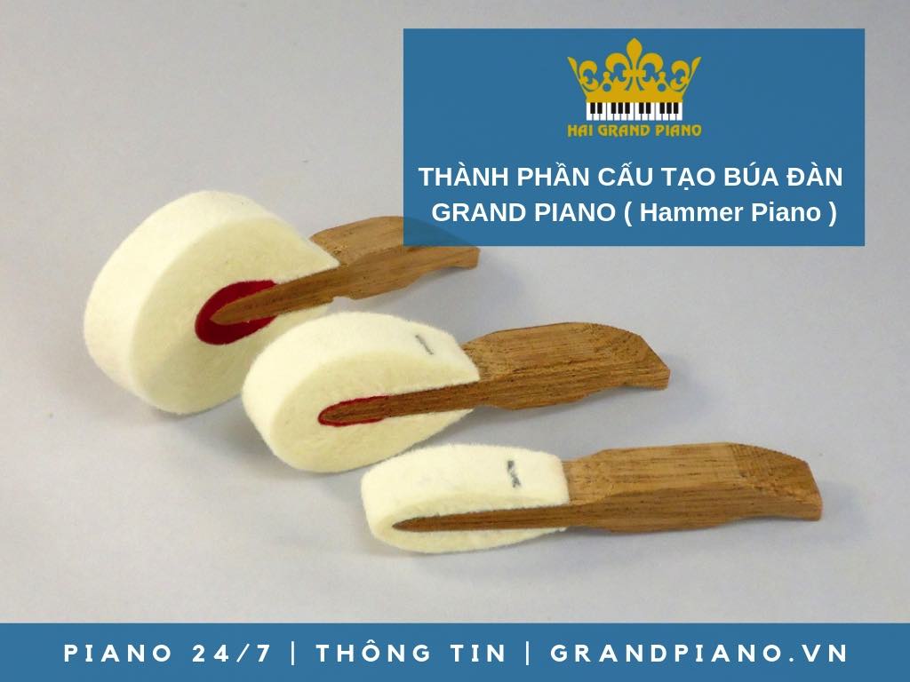 THÀNH PHẦN , CẤU TẠO BÚA ĐÀN GRAND PIANO ( PIANO HAMMER ) 