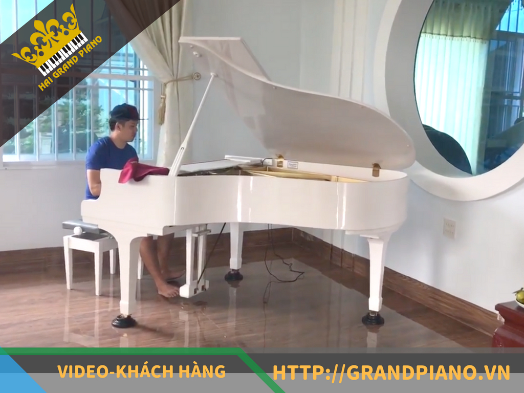 Clip Hoa Dại - Grand Piano Yamaha G3 White